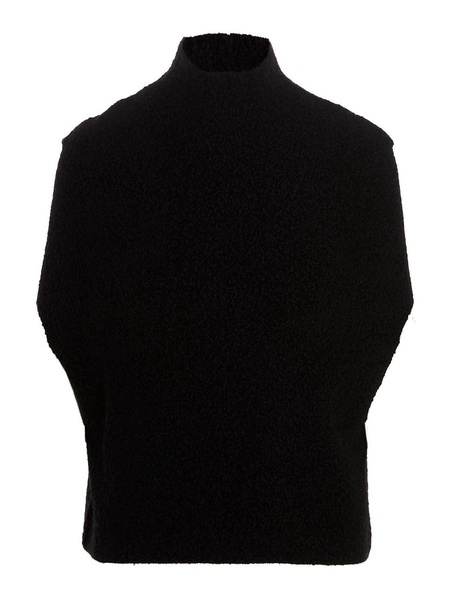 Wool blend cape