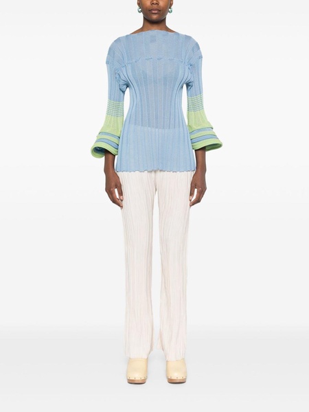 Pleated Crepe Trousers