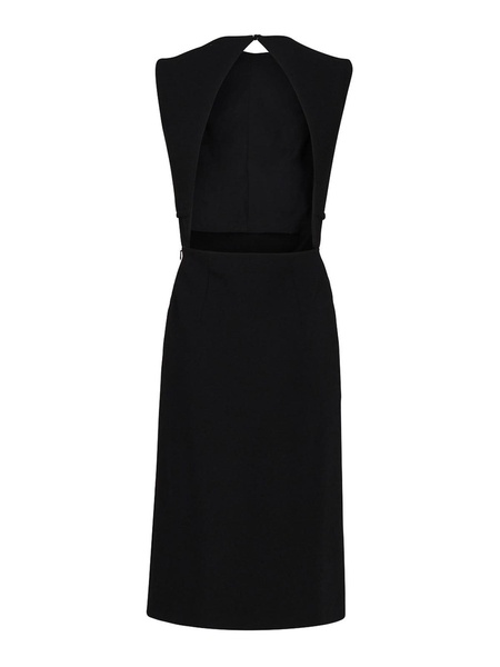 Dress with inlay and back cut out