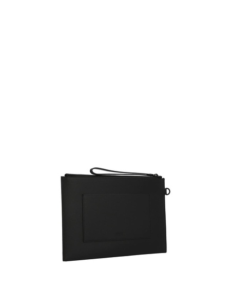 Logo clutch bag