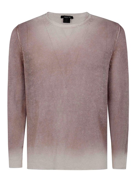 Gradient Effect Round Neck Pullover