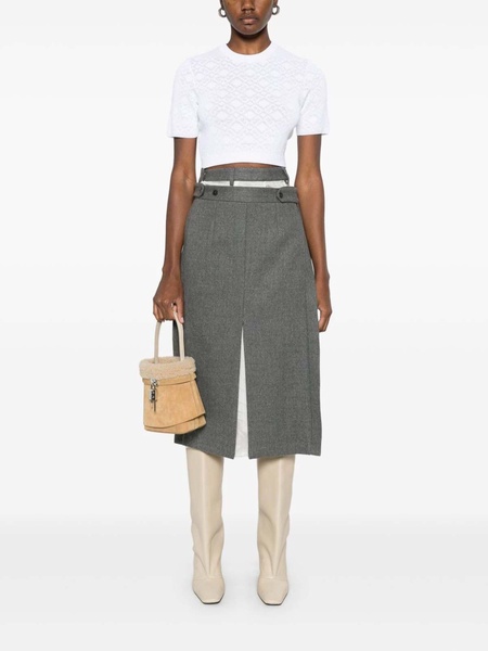 Monogram 72-Jacquard Cropped T-Shirt