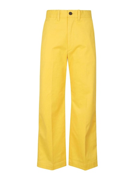 Stretch gabardine trousers