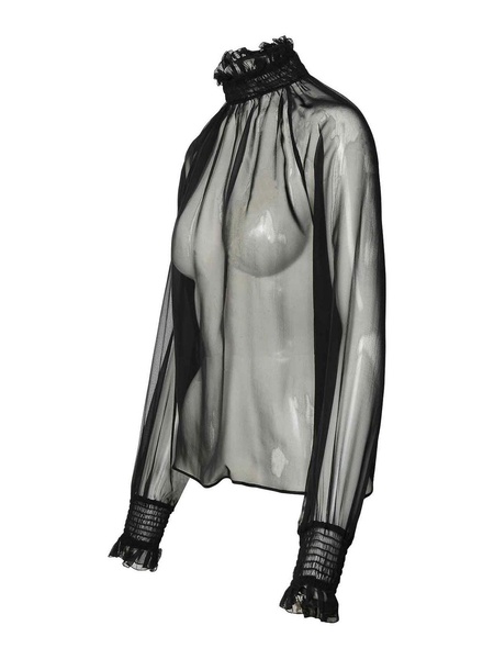 Black Silk Blouse