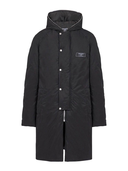Label Long Down Jacket
