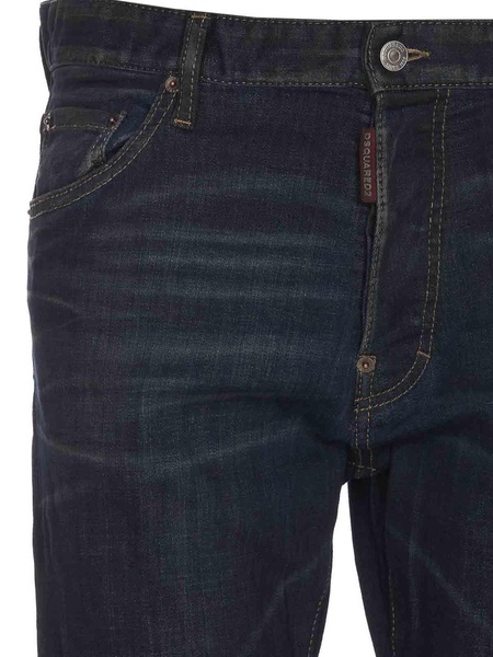 Black bro jeans with frontal buttons