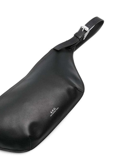 Medium logo-print belt bag black