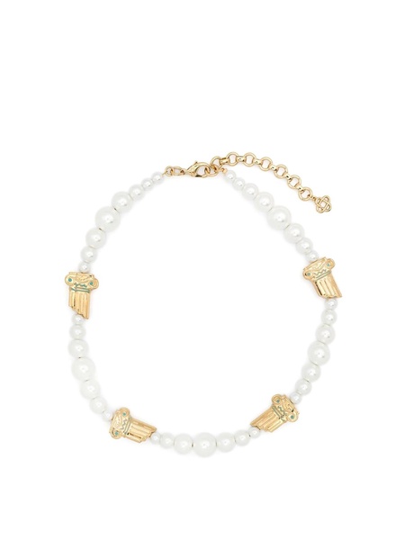 Gradient Pearl Column Necklace
