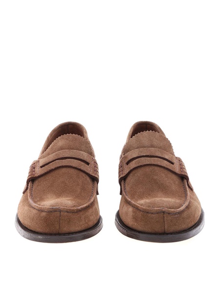 Pembrey loafers in brown suede