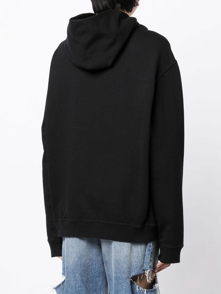 Logo-print long-sleeve hoodie