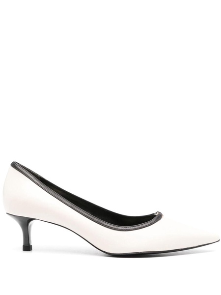 Leather pumps