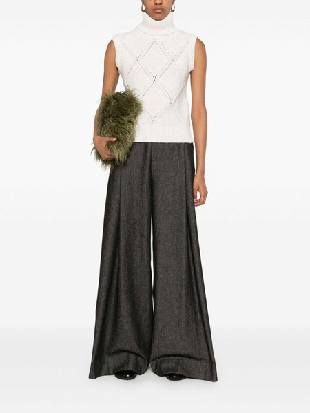 Wool And Silk Blend Vest