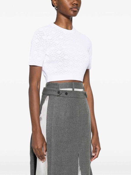 Monogram 72-Jacquard Cropped T-Shirt