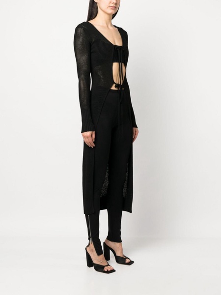 Knit long cardigan