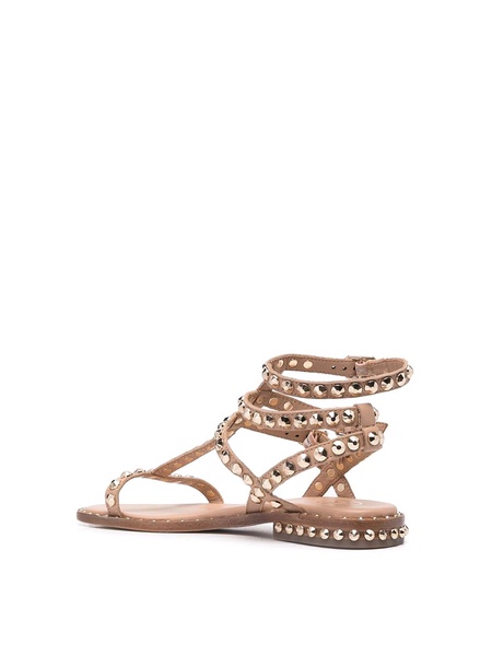 Multi strap leather sandals with studs