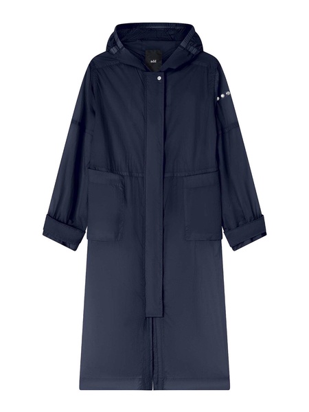 Navy Blue Long Parka