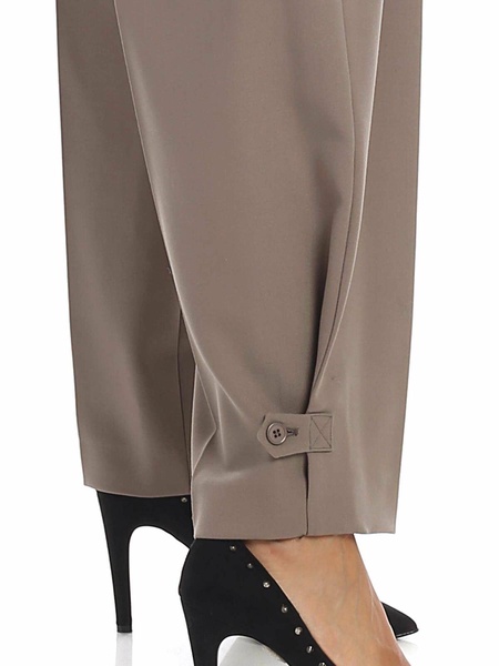 Wide leg pants in dove grey