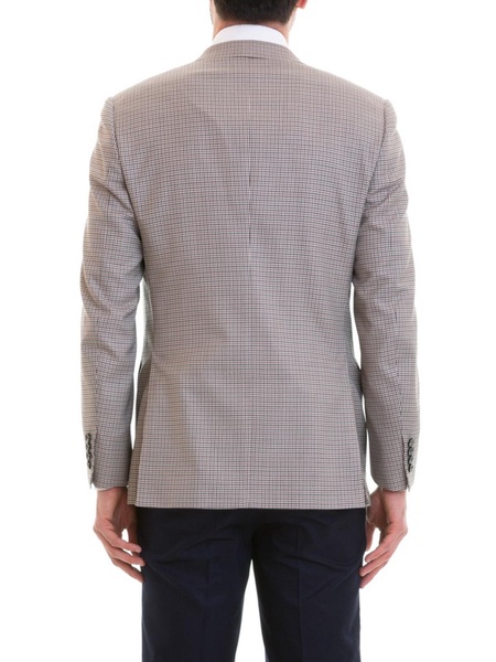 Houndstooth unstructured blazer