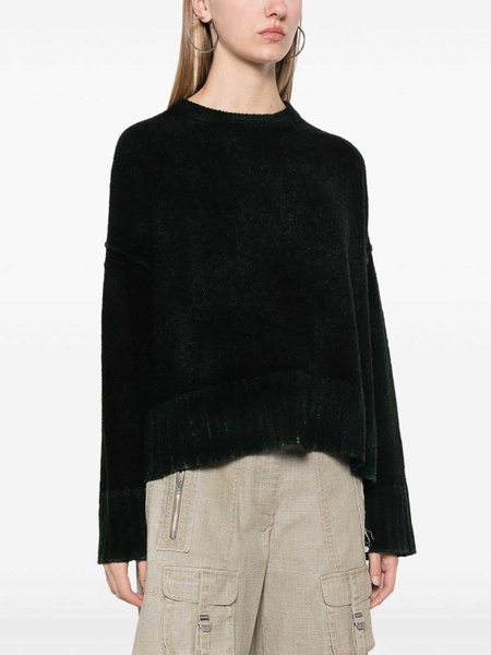 Wool Adn Cashmere Blend Crewneck Sweater