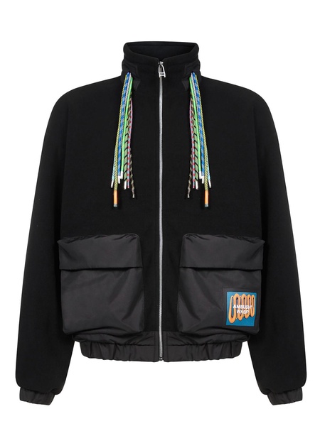 Tech fabric puffer jacket