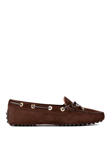 Heaven lace detail nubuck loafers
