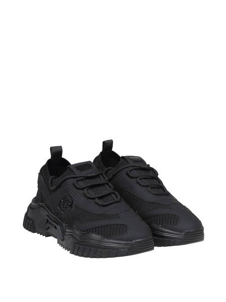 Philipp plein black hexagon runner sneakers