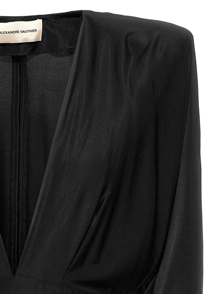 V-Neck Jersey Dress