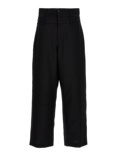 double belted pants