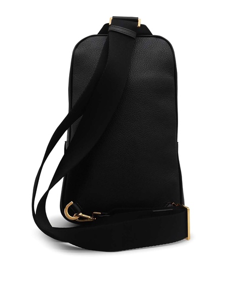 Black Leather Crossbody Bag
