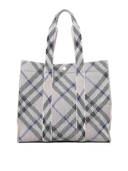 Tote Bag In Vintage Check Print