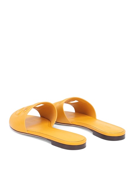 Embossed logo sandals