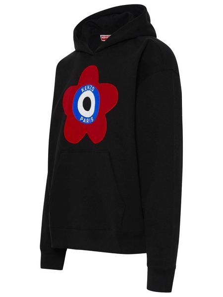 Flower hooded sweatshirt