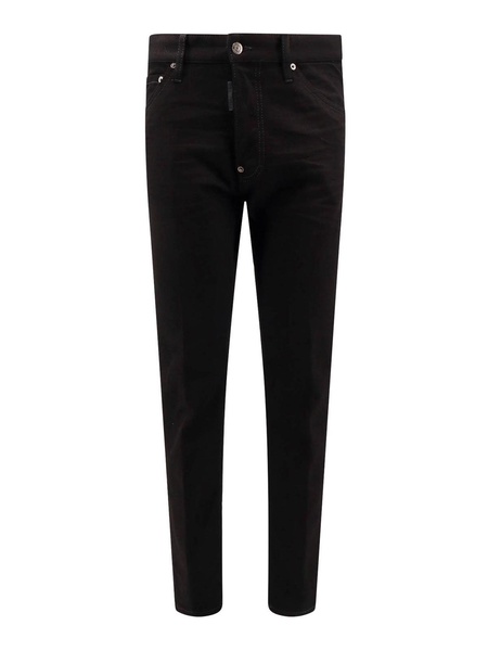 Cotton trouser with back logo patch