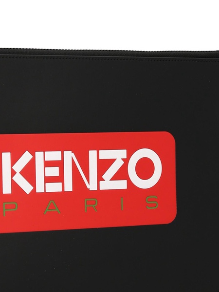 Logo clutch bag