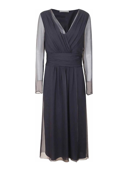 V-neck chiffon dress