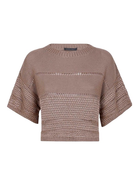 Polished Viscose Ribbon Sweater