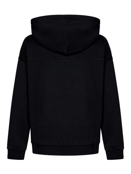 Black Cotton Hoodie
