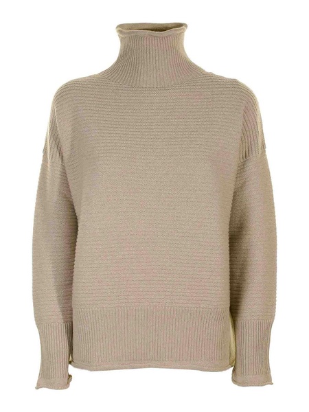 Beige Wool Turtleneck