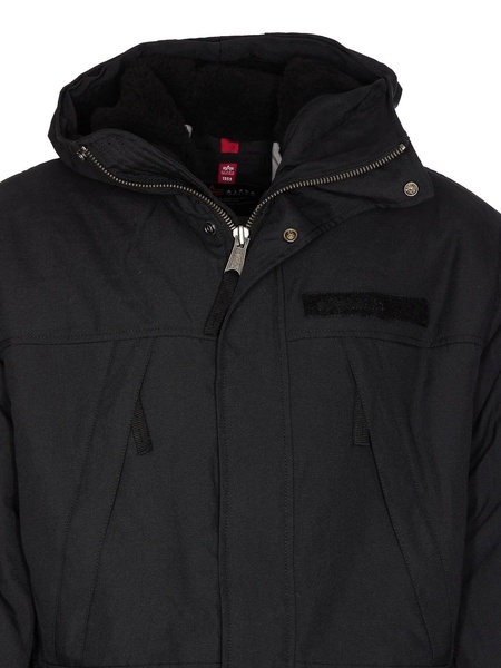 Jacket with striped hoodie
