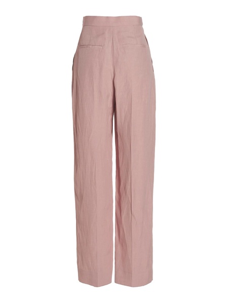 Pants with front pleats viscose