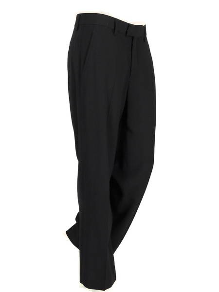 Cropped Trousers Viscose Wool Twil