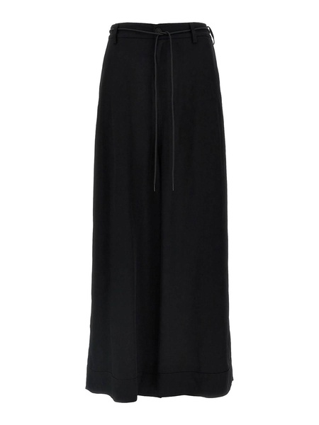 Rayon Twill Wide Pants