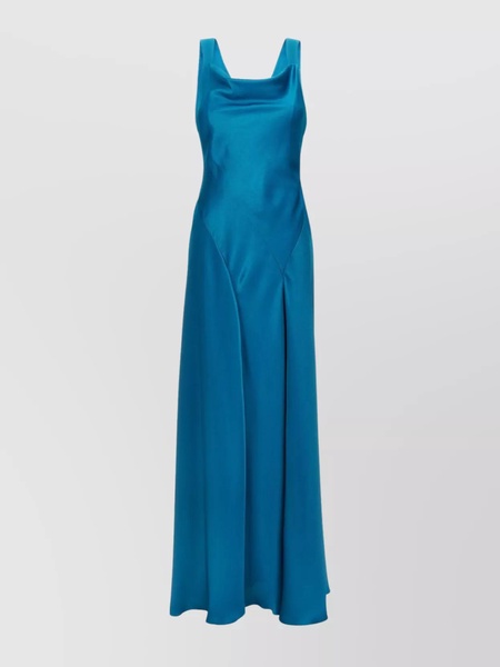 Cut-Out Satin Dress