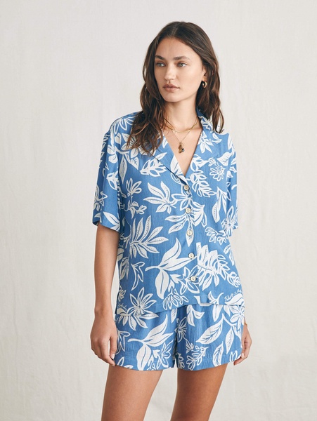 Surfrider Cabana Camp Shirt - Surfrider Blossom