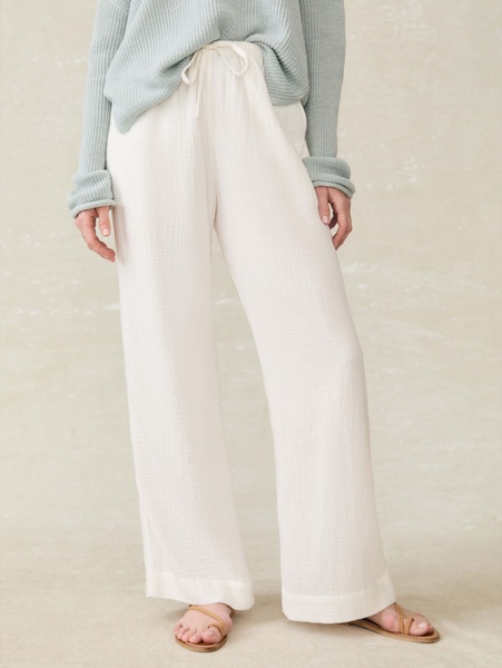 Laidback Gauze Pant - White