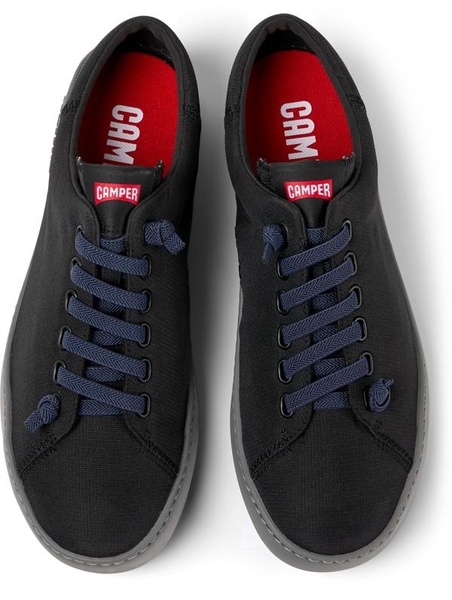 Black Recycled PET Men's Sneakers.