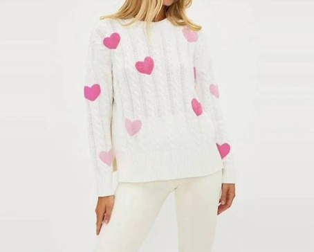 the callie sweater in white
