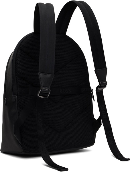 Black Monogram Pocket Backpack