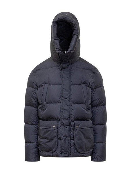 High Neck Hooded Down Jacket
