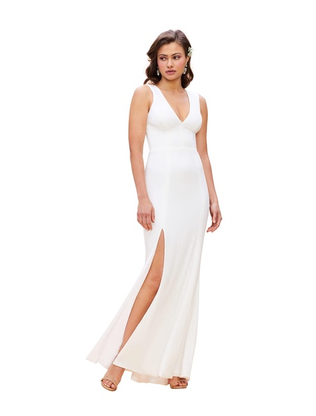 Dress the Population Women's Sandra Plunging V-Neck Mermaid
